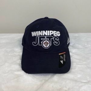 Winnipeg Jets NHL Adidas New with Sticker Team Logo Slouch Fit Baseball Cap Hat